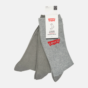 Набор носков Levi's 903052001-758 43-46 3 пары Middle Grey Melange (8718824836232) надежный