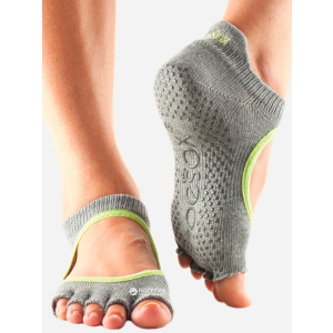 Носки ToeSox Grip Half Toe Bellarina M (39-42.5) Серый/Лимон (812035021611) рейтинг