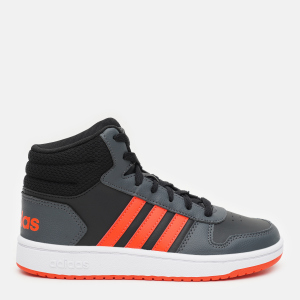 Кеды детские Adidas Hoops Mid 2.0 K GZ7768 35 Cblack/Solred/Gresix (4064049104453) лучшая модель в Ровно