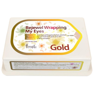 Гідрогелеві патчі для очей Prreti Bejewel Wrapping My Eyes Gold із золотом 60 шт (8809541194450) ТОП в Рівному