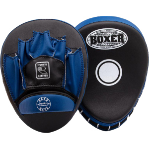Лапы боксерские гнутые Boxer Черно-синие (2011-01B) лучшая модель в Ровно