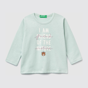 Футболка с длинными рукавами United Colors of Benetton 3ATNC14TM.P-37R 90 см (8033379762073) лучшая модель в Ровно