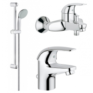 GROHE Набор Смесителей для ванной комнаты 3 в 1 Grohe Euroeco (123226S) в Ровно