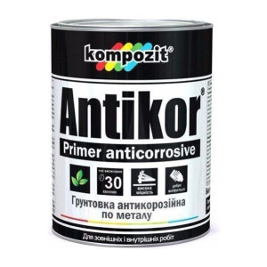 Ґрунтовка для металу Червоно-коричнева Kompozit ANTIKOR 3,5 кг - для антикорозійного захисту ТОП в Рівному