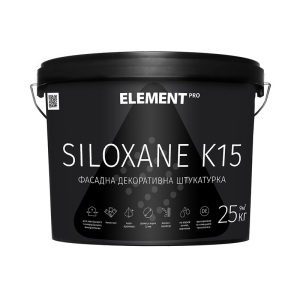 Фасадна штукатурка ELEMENT PRO SILOXANE K15 25 кг Прозора краща модель в Рівному