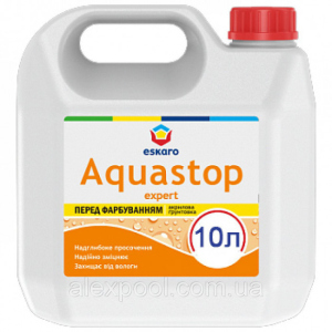 хорошая модель Грунтовка Eskaro Aquastop Expert 10 л - Мелкодисперсная глубокопроникающая - концентрат