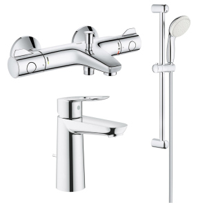 хороша модель Комплект змішувачів для ванної GROHE Grohtherm 800 + BauLoop хром латунь 34550TM