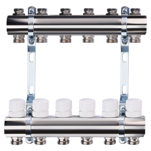 Колектор з регуляторами та кріпленням ECO 001B 1"x6 ТОП в Рівному