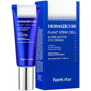 купить Антивозрастной крем для глаз FarmStay Dermacube Plant Stem Cell Super Active Eye Cream 50 мл (8809639174470)