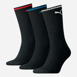 Набор носков Puma Unisex Sport Crew Stripe Socks 3 pack 90794101 47/49 3 пары Black (8720245028707) в Ровно