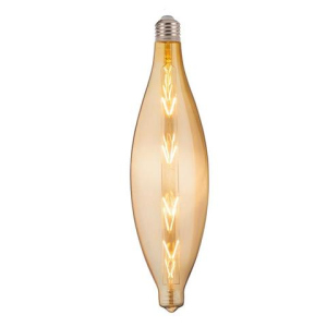 Лампа винтажная светодиодная филаментная (ретро) Horoz Electric Filament led ELLIPTIC-XL 8W E27 2200К Янтар лучшая модель в Ровно