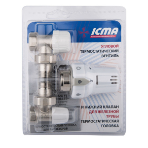 Термокомплект Icma 1/2" прямой №KTE985+775+815 в Ровно