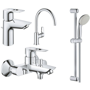 Набір змішувачів Grohe BauLoop NEW 123225KE (22054001 + 23602001 + 31232001 + 27598001) ТОП в Рівному