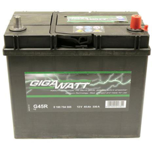 Автомобільний акумулятор Gigawatt 45Ah (+/-) (GW 0185754555)