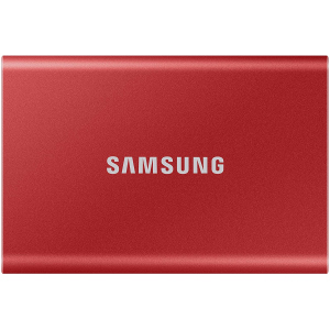 Samsung Portable SSD T7 500GB USB 3.2 Type-C (MU-PC500R/WW) зовнішній червоний ТОП в Рівному