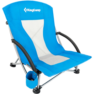 Кресло раскладное KingCamp Beach Chair (KC3841) Синее (KC3841 BLUE) ТОП в Ровно