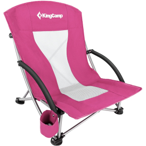 Крісло розкладне KingCamp Beach Chair (KC3841) Рожеве (KC3841 DARKROSE) краща модель в Рівному