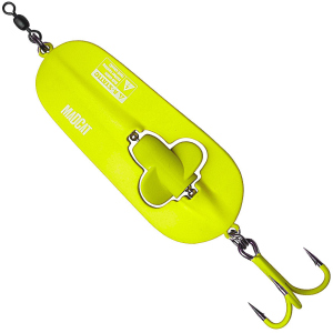 Блесна DAM Madcat A-Static Rattlin Spoon 110 г тройник № 3/0 Fluo Yellow UV (66121) в Ровно