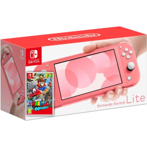 Nintendo Switch Lite Coral + Гра Super Mario Odyssey (російська версія) в Рівному