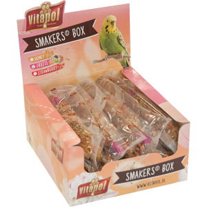 Набір ласощів для папуг Vitapol Smakers Box з полуницею 12 шт (5904479132321) в Рівному