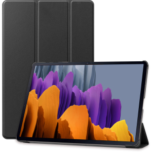 Обкладинка AIRON Premium для Samsung Galaxy TAB S7+ T970/975 Black із захисною плівкою та серветкою Black (4821784622492) в Рівному