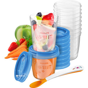 Контейнери Philips AVENT для зберігання продуктів 10 х 240 мл + 10 x 180 мл (SCF721/20) краща модель в Рівному