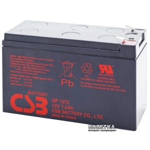 Акумуляторна батарея CSB 12V 7.2Ah (GP1272F2/GP1272) лучшая модель в Ровно