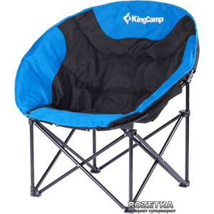 хорошая модель Раскладное кресло KingCamp Moon Leisure Chair Black/Blue (KC3816 Black/Blue)