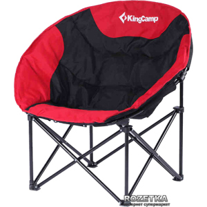 Раскладное кресло KingCamp Moon Leisure Chair Black/Red (KC3816 Black/Red) в Ровно