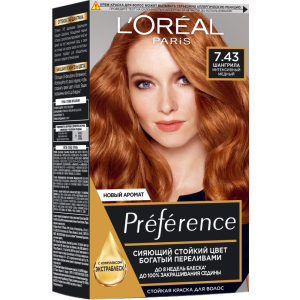 Стойкая гель-краска для волос L'Oreal Paris Recital Preference 7.43 - Интенсивный медный 174 мл (3600520702858) в Ровно