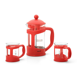 Набір Френч-прес Bialetti Coffee Press Red 0.8 л + дві чашки 200 мл (0004651) надійний