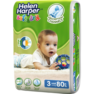 Підгузки Helen Harper Soft&Dry Midi 4-9 кг 80 шт (5411416060178) краща модель в Рівному