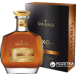 Бренди выдержанный Shabo X.O 15 лет выдержки 0.5 л 40% в подарочной упаковке (4820070403398)