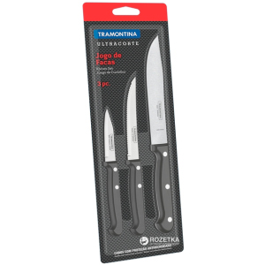 Набір ножів Tramontina Ultracorte 3 предмети (23899/051) ТОП в Рівному