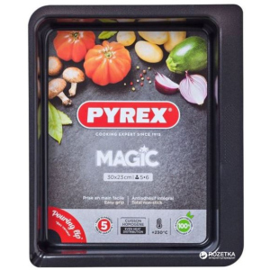 Форма прямокутна для випічки Pyrex Magic 30 х 23 см Прямокутна Чорна (MG30RR6) в Рівному