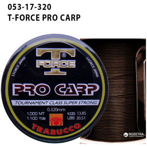 Леска Trabucco T-Force Pro-Carp 1000 м 0.325 мм 13.85 кг (053-17-320) ТОП в Ровно