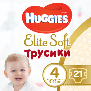 Трусики-подгузники Huggies Elite Soft Pants 4 (L) 21 шт (5029053546971) лучшая модель в Ровно