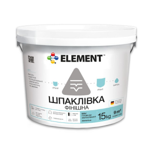 Фінішна шпаклівка "ELEMENT" 15 кг краща модель в Рівному