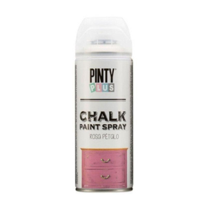 Краска-аэрозоль на водной основе PINTYPLUS Chalk-finish 400мл розовый темный (8429576230604)