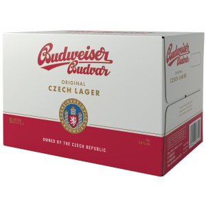 купити Упаковка пива Budweiser Budvar світле фільтроване 5% 0.33 л x 24 шт (8594403430127)