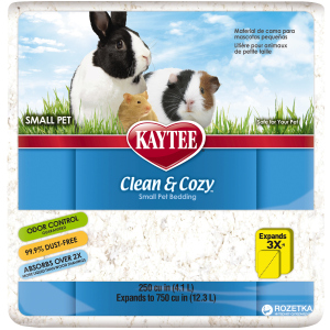 Подстилка для грызунов Kaytee Clean&Cozy White Белая Целлюлозный впитывающий 620 г (4.1 л) (071859946290) ТОП в Ровно