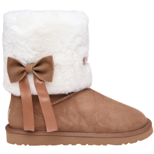 Угги UGG Classic Short Fur Bow 117015 39 Chestnut