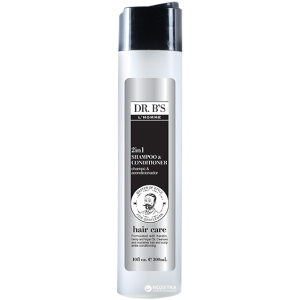 Шампунь-кондиціонер 2 в 1 Dr. B's L'Homme 2in1 Shampoo&amp;Conditioner 300 мл (755439352847) краща модель в Рівному