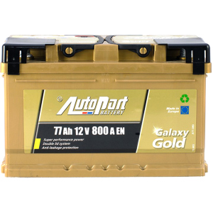 Автомобільний акумулятор Autopart 77 Ah/12V Galaxy Gold Ca-Ca (0) (ARL077-GG0) краща модель в Рівному