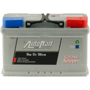 Автомобільний акумулятор Autopart 75 Ah/12V sb Galaxy Silver (0) (ARL075-GAL0) краща модель в Рівному