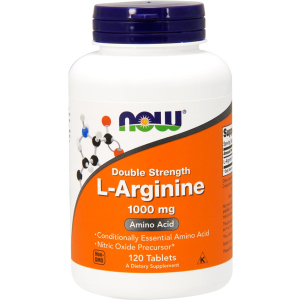 Амінокислота Now Foods L-Аргінін 1000 мг 120 таблеток (733739000354)