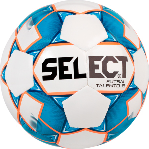 М'яч футзальний Select Futsal Talento 13 (346) Whire-Blue (5703543187140) краща модель в Рівному