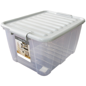 Емкость для хранения Plast Team Home Box 31 л 37 x 26 x 47 см Прозрачная (2232tea-прозрачный) ТОП в Ровно