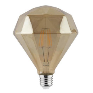 Светодиодная лампа Эдисона Horoz Filament VINTAGE DIAMOND-6 6W D120 Е27 2200K (58957)