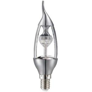 Светодиодная лампа CIVILIGHT KP35T5 E14 5W Diamond Silver candle F37 2700К (warm white) (58579) надежный